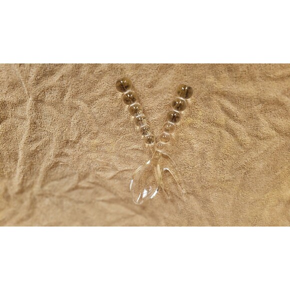 Elegant Imperial Glass Candlewick Pattern 400/75 Salad Fork and Spoon Set - Picture 3 of 3